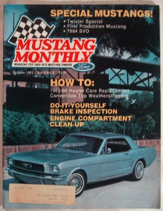 MUSTANG MONTHLY 1983 OCT - TWISTER, 100001, SVO